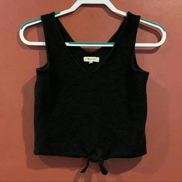 Madewell Texture & Thread Tie-Front Tank Top - Picture 1 of 5